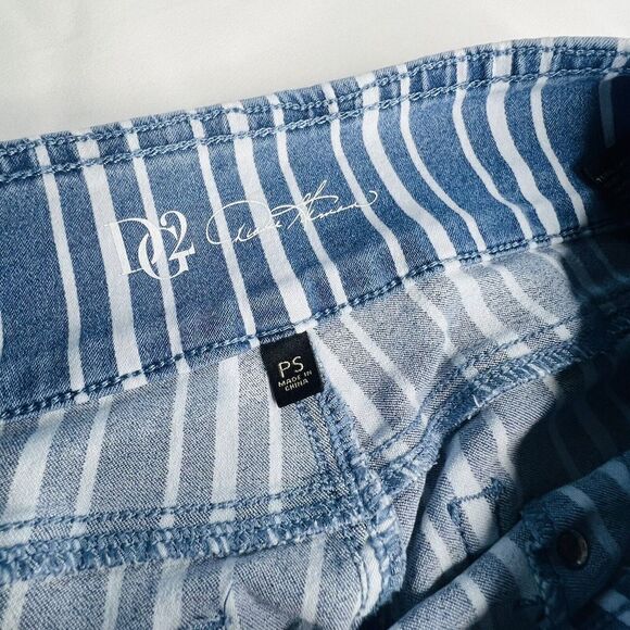 DG2 Diane Gilman SP FLEX stretch Sailor Pedal Pusher Capri Stripe Pants NICE 762 - Picture 4 of 12